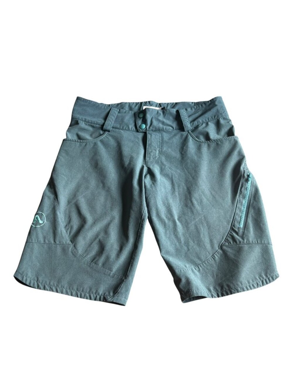 FLYLOW Womens Carter Shorts Hiking Athletic Blue Gray Size Large